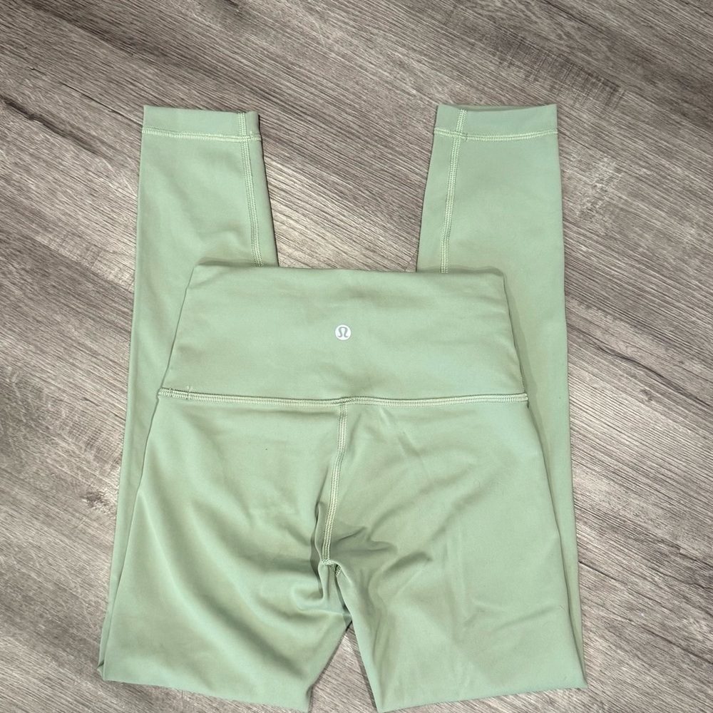 Lululemon Align High Rise Leggings Sage Green Size 4 Yoga Pants - Picture 6 of 8
